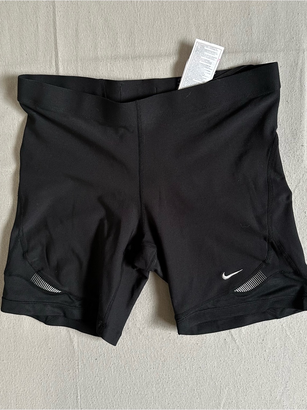 Nike Pro Compression Shorts Womens Black Biker Running Gym Athletic Size M